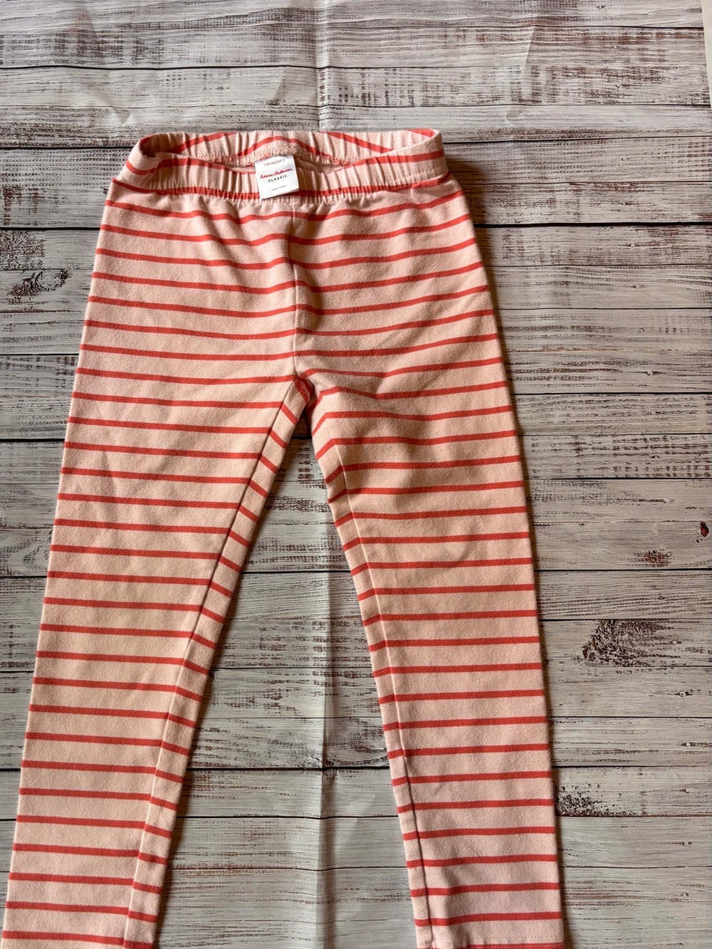 Hanna Andersson Pink Striped Kids Leggings